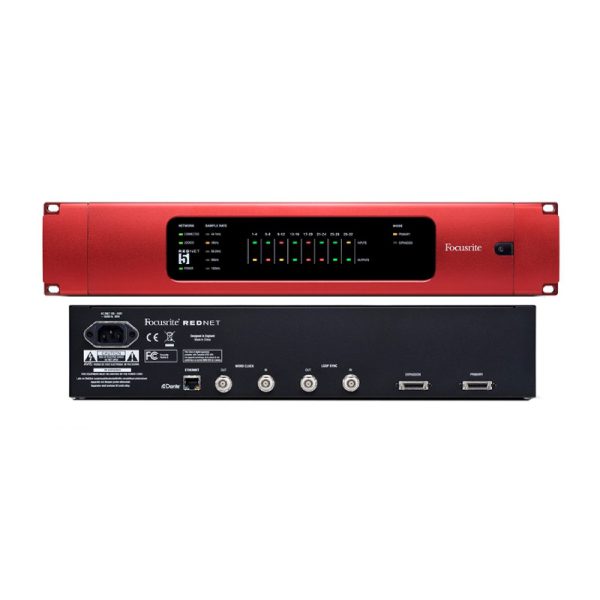 Rednet 2 Rear کارت صدا Focusrite RedNet 2 – ویولن کده